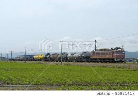 北陸本線　石動－福岡　JR貨物　EF81-39（富山） 86921417