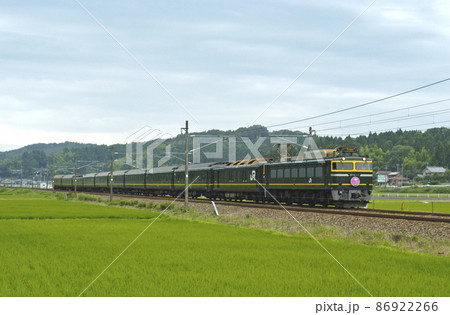 北陸本線　牛ノ谷－大聖寺　JR西日本　EF81-43+24系　トワイライトエクスプレス 86922266