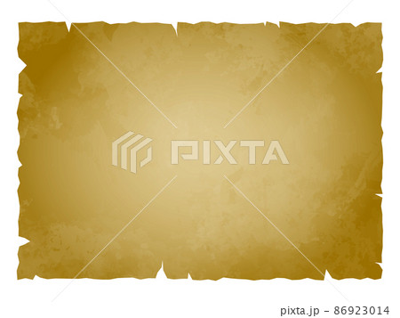 宝探しや昔の地図のイメージなどに使用できる 風合いのある紙のベクターイラスト素材のイラスト素材