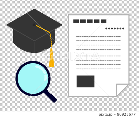 研究論文やレポートのイメージ素材 ベクターイラスト 研究論文やレポートのイメージ素材 ベクターイラスト 86923677