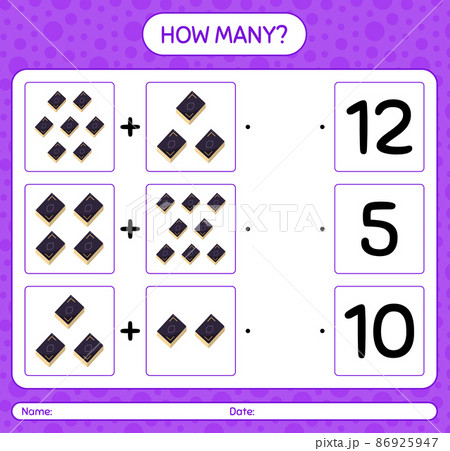 How many counting game with quran. worksheet for preschool kids, kids activity sheet, printable worksheet How many counting game with quran. worksheet for preschool kids, kids activity sheet, printable worksheet 86925947