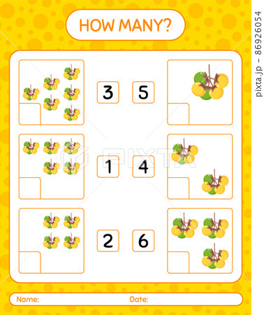 How many counting game with nance worksheet for preschool kids, kids activity sheet, printable worksheet How many counting game with nance worksheet for preschool kids, kids activity sheet, printable worksheet 86926054