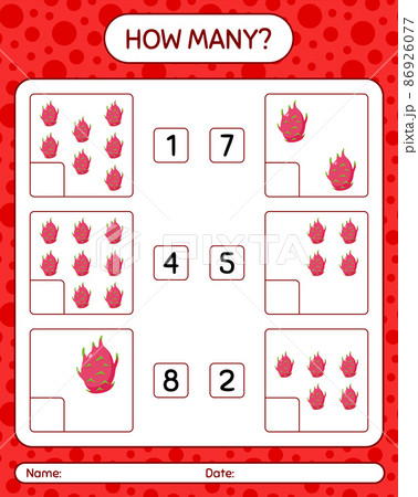 How many counting game with eggfruit worksheet for preschool kids, kids activity sheet, printable worksheet How many counting game with eggfruit worksheet for preschool kids, kids activity sheet, printable worksheet 86926077