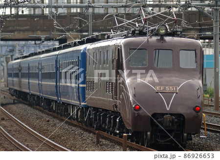 東北本線　上野　EF55-1（高崎）＋12系（高崎）　推進運転 86926653