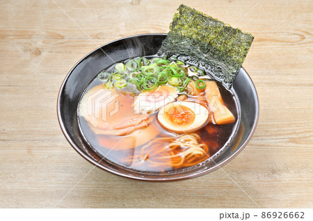 注意）湯気はレタッチ合成です。中華そば、醤油ラーメン、らーめん、拉麺、中華麺。 86926662