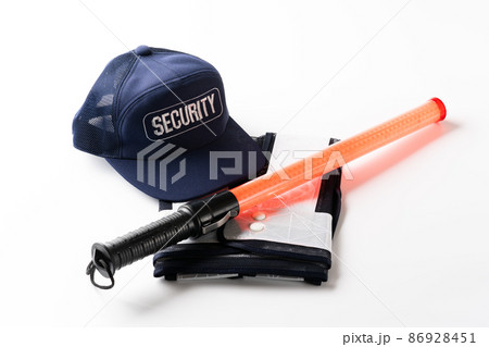 警備員のイメージ 警備の装備品 警備員のイメージ 警備の装備品 86928451