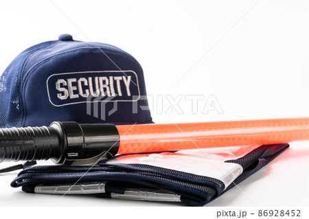 警備員のイメージ 警備の装備品 警備員のイメージ 警備の装備品 86928452