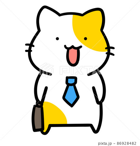 猫のキャラクター手描きイラスト 猫のキャラクター手描きイラスト 手描き猫セットイラスト