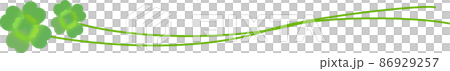 四つ葉のクローバー 飾り線 四つ葉のクローバー 飾り線 86929257