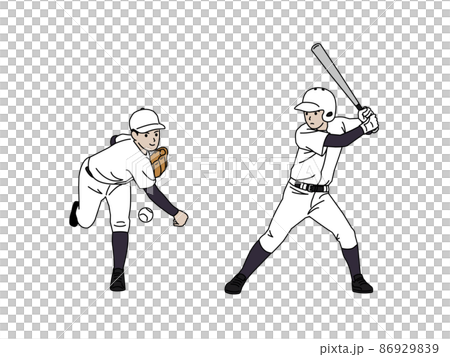 棒球俱樂部社團活動社團活動練習運動男孩穿制服中學生全身圖 棒球俱樂部社團活動社團活動練習運動男孩穿制服中學生全身圖 86929839