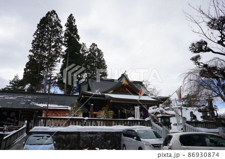 盛岡城跡公園 桜山神社の写真素材