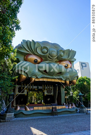 迫力の獅子殿 難波八阪神社(大阪市浪速区) 迫力の獅子殿 難波八阪神社(大阪市浪速区) 86930879