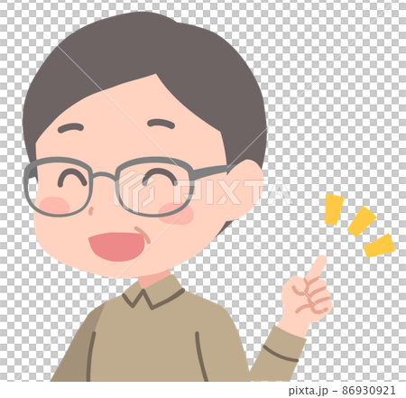 笑顔で提案する中年男性 笑顔で提案する中年男性 86930921
