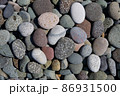 Beautiful stones of the Black Sea beach 86931500