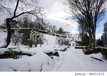 石垣が見事な盛岡城跡公園 86931679