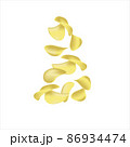 set of potato chips. realistic vector illustration 86934474