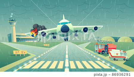Vector mayday landing plane on strip, accident Vector mayday landing plane on strip, accident 86936291