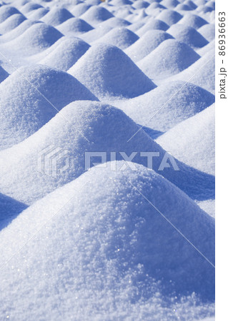 雪景色の大石公園　河口湖 86936663