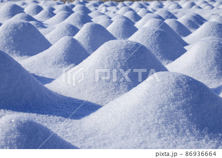 雪景色の大石公園　河口湖 86936664