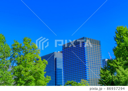 【東京の都市風景】皇居周辺の風景 【東京の都市風景】皇居周辺の風景 86937294