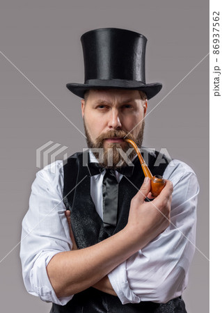 Arictorat in top hat smoking pipe Arictorat in top hat smoking pipe 86937562