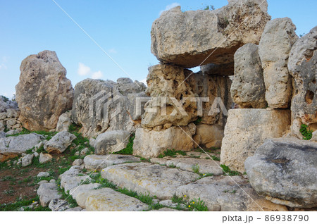 マルタの古代巨石神殿タ・ハジュラット遺跡 マルタの古代巨石神殿タ・ハジュラット遺跡 86938790