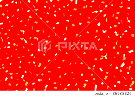 赤の背景素材 紙吹雪 赤の背景素材 紙吹雪 86938826