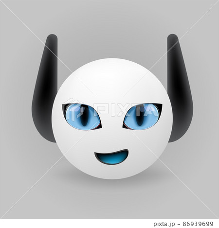 modern realistic bot avatar in white color modern realistic bot avatar in white color 86939699