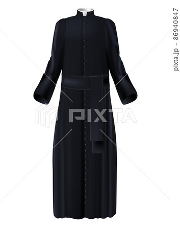 Catholic church priest garment 3d realistic vector Catholic church priest garment 3d realistic vector 86940847