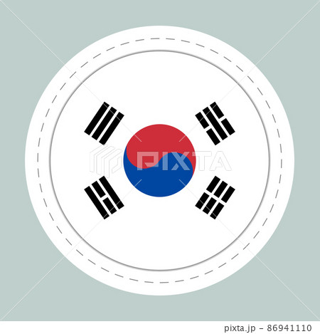 Glass light ball with flag of Korea. Round sphere, template icon. Korean national symbol. Glossy realistic ball, 3D abstract vector illustration. Big bubble Glass light ball with flag of Korea. Round sphere, template icon. Korean national symbol. Glossy realistic ball, 3D abstract vector illustration. Big bubble 86941110