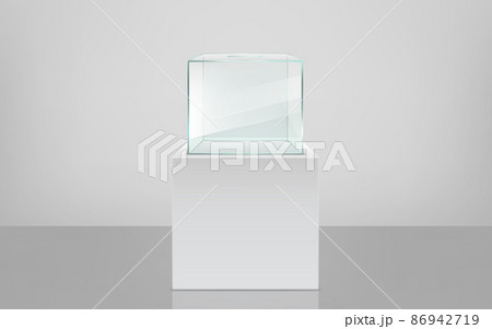 Empty ballot box on pedestal realistic vector Empty ballot box on pedestal realistic vector 86942719