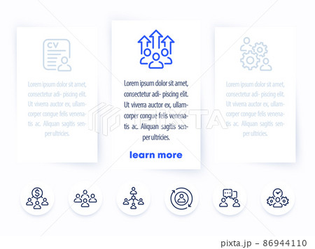 team management, people interacting infographics 86944110