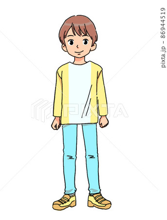 男の子の全身イラスト 男の子の全身イラスト 86944519