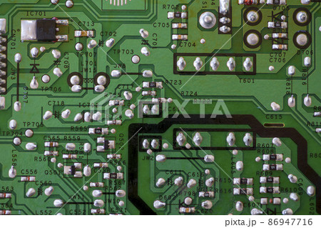 Close-up of electronic components 86947716