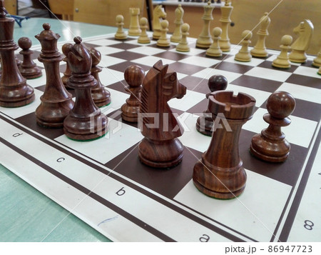 Wooden chess figurines Wooden chess figurines 86947723