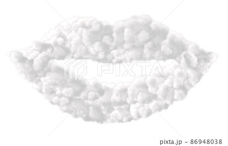 Lips made from clouds Lips made from clouds 86948038