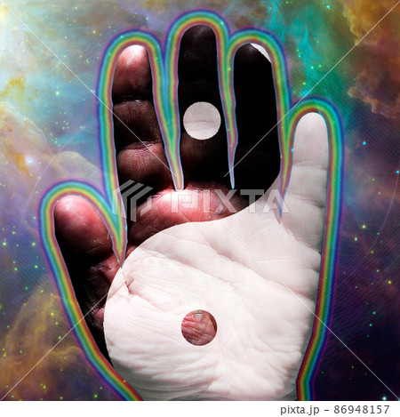 Hand Yin Yang Hand Yin Yang 86948157