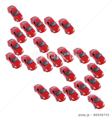 Cars Making Dollar Symbol 86948743
