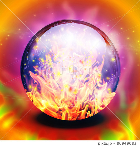 Flaming sphere 86949083