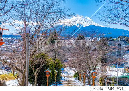 冬の新倉山浅間公園【山梨県】 86949334