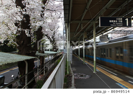 座間駅を通過する小田急線1000形 座間駅を通過する小田急線1000形 86949514