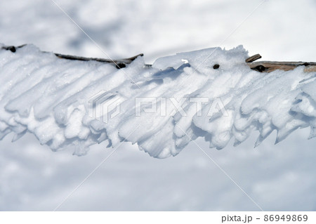 蔵王連峰　地蔵岳　樹氷原　樹氷とエビの尻尾 86949869