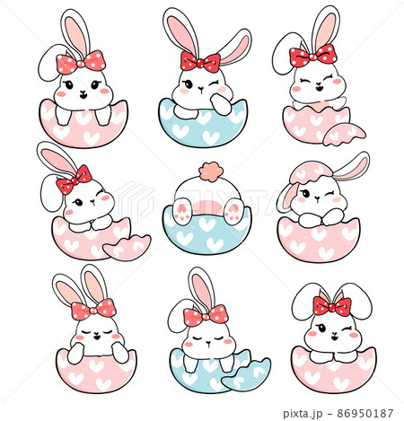 girl bunny rabbit clip art