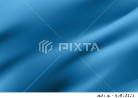 Silk blue background. Abstract vector pattern with copy space. Liquid wave texture, smooth drapery wallpaper. Wedding fabric, satin. Wavy design for banner, card, postcard, backdrop 86953173