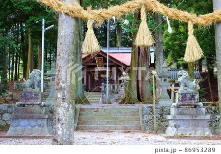 古来の神社仏閣　     信州の七窪神社 86953289