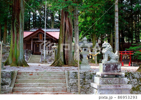 古来の神社仏閣　     信州の七窪神社 86953293