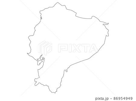 エクアドルの白地図 86954949