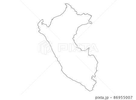 ペルーの白地図 ペルーの白地図 86955007