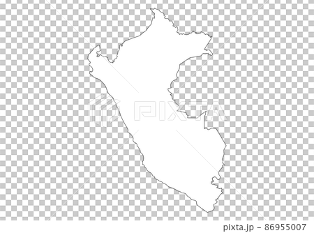 ペルーの白地図 ペルーの白地図 86955007