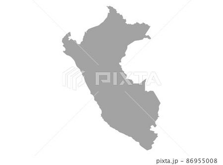 ペルーのシルエット ペルーのシルエット 86955008